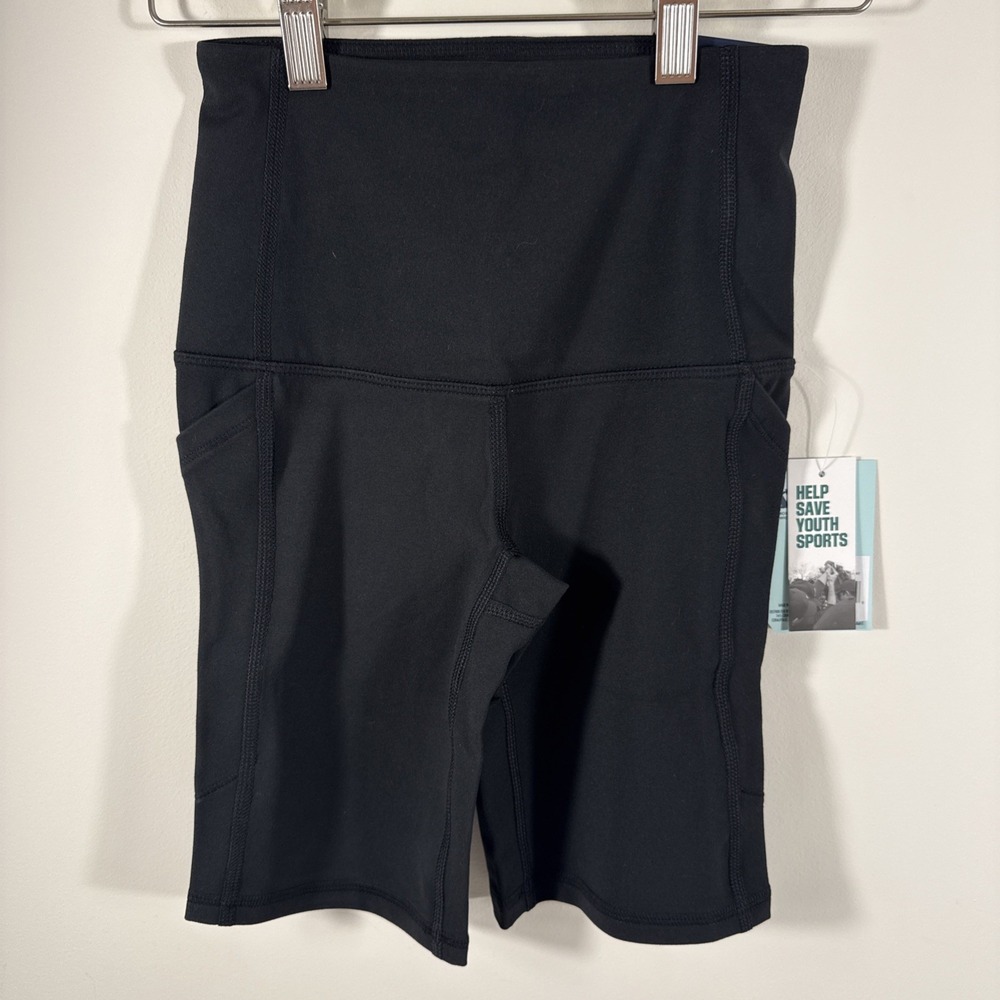 DSG Women Momentum Ultra High Rise 7" Inseam Bike Shorts Blk Sz 2XS